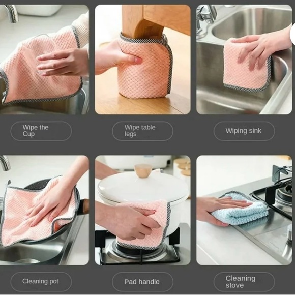 NEWTowels Set(10) Original Packaging 
Home Kitchen Cleaning Towels W/ Lanyard - Picture 2 of 6
